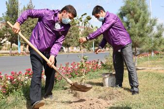 Ucell дан хайрия акцияси: Термизда журналист ва блогерлар 1200 та кўчат экишди