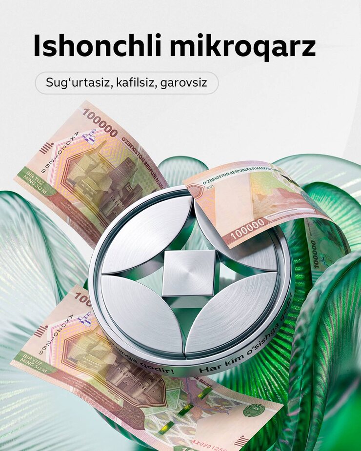 Agrobank shaxsiy xarajatlar uchun 50 mln so‘mgacha mikroqarz taklif qilmoqda