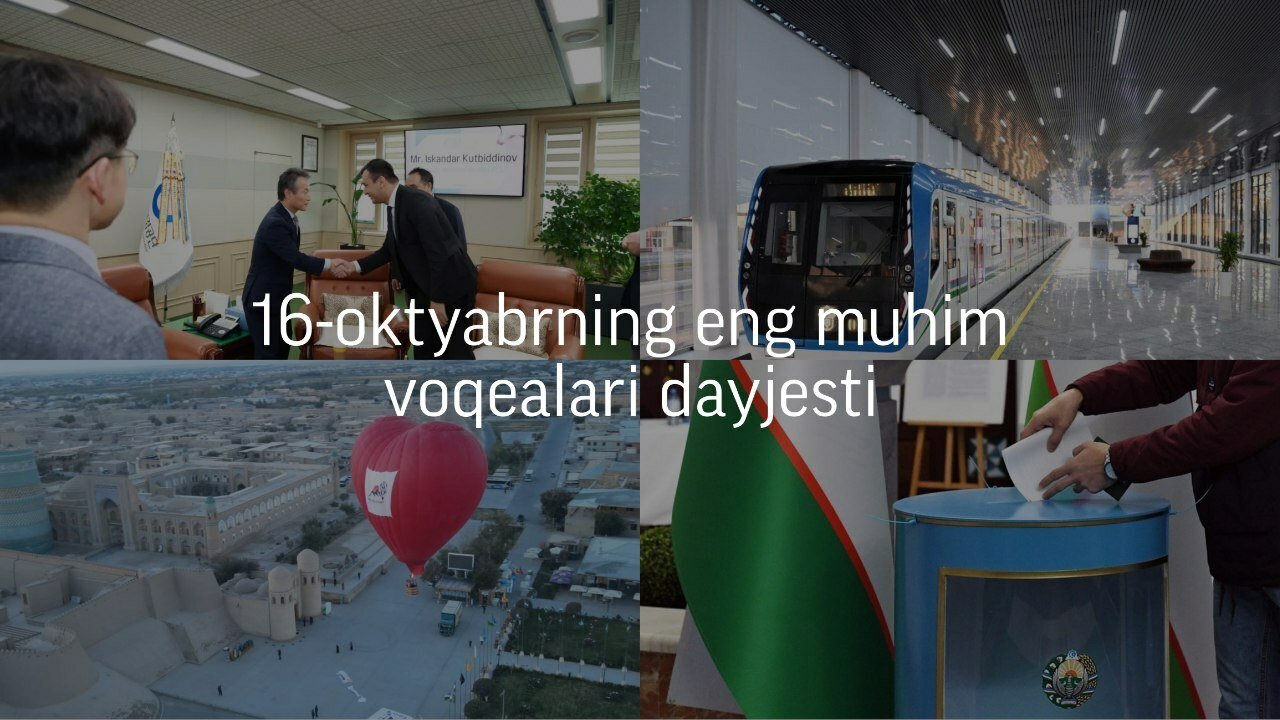 2024-yil 16-oktyabrning eng muhim voqealari dayjesti