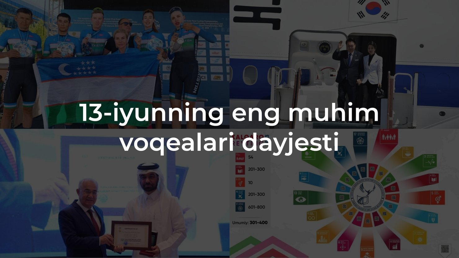 2024-yil 13-iyunning eng muhim voqealari dayjesti