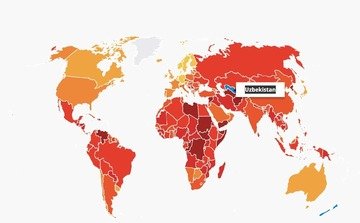 Ўзбекистон коррупцияни қабул қилиш рейтингида юқорилади