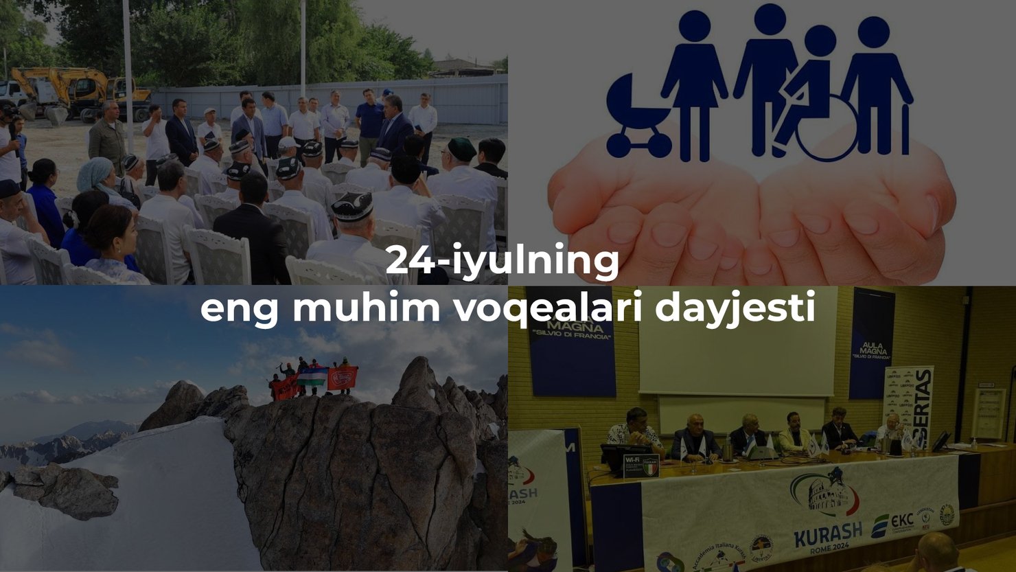 2024-yil 24-iyulning eng muhim voqealari dayjesti