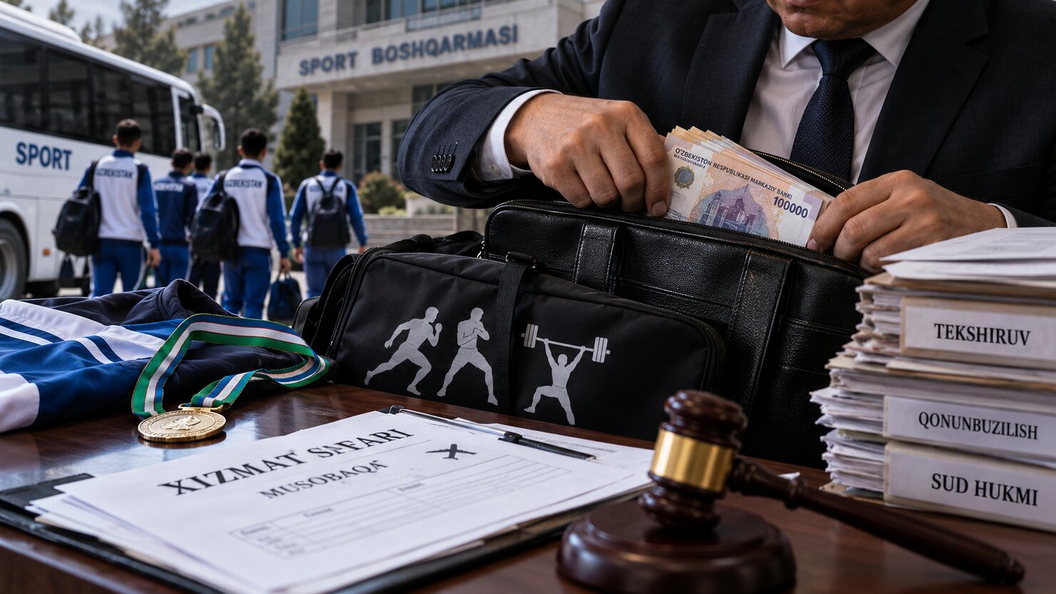В Сурхандарье экс-чиновник присвоил деньги, выделенные спортсменам на командировки
