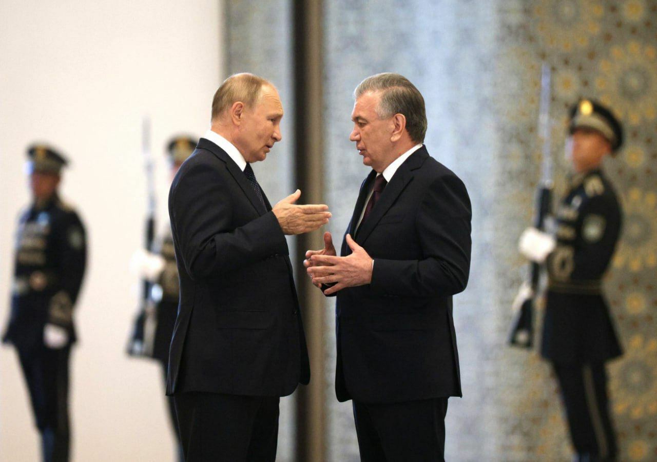Putin Mirziyoyev suhbati