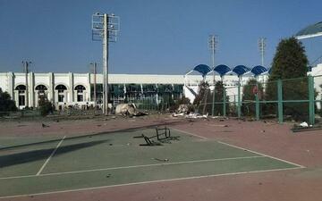 Гулистондаги Алпомиш спорт мажмуасида портлаш содир бўлди (+видео)