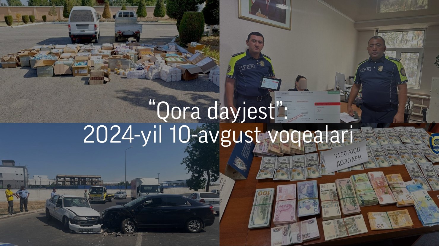 “Qora dayjest”: 2024-yil 10-avgust voqealari