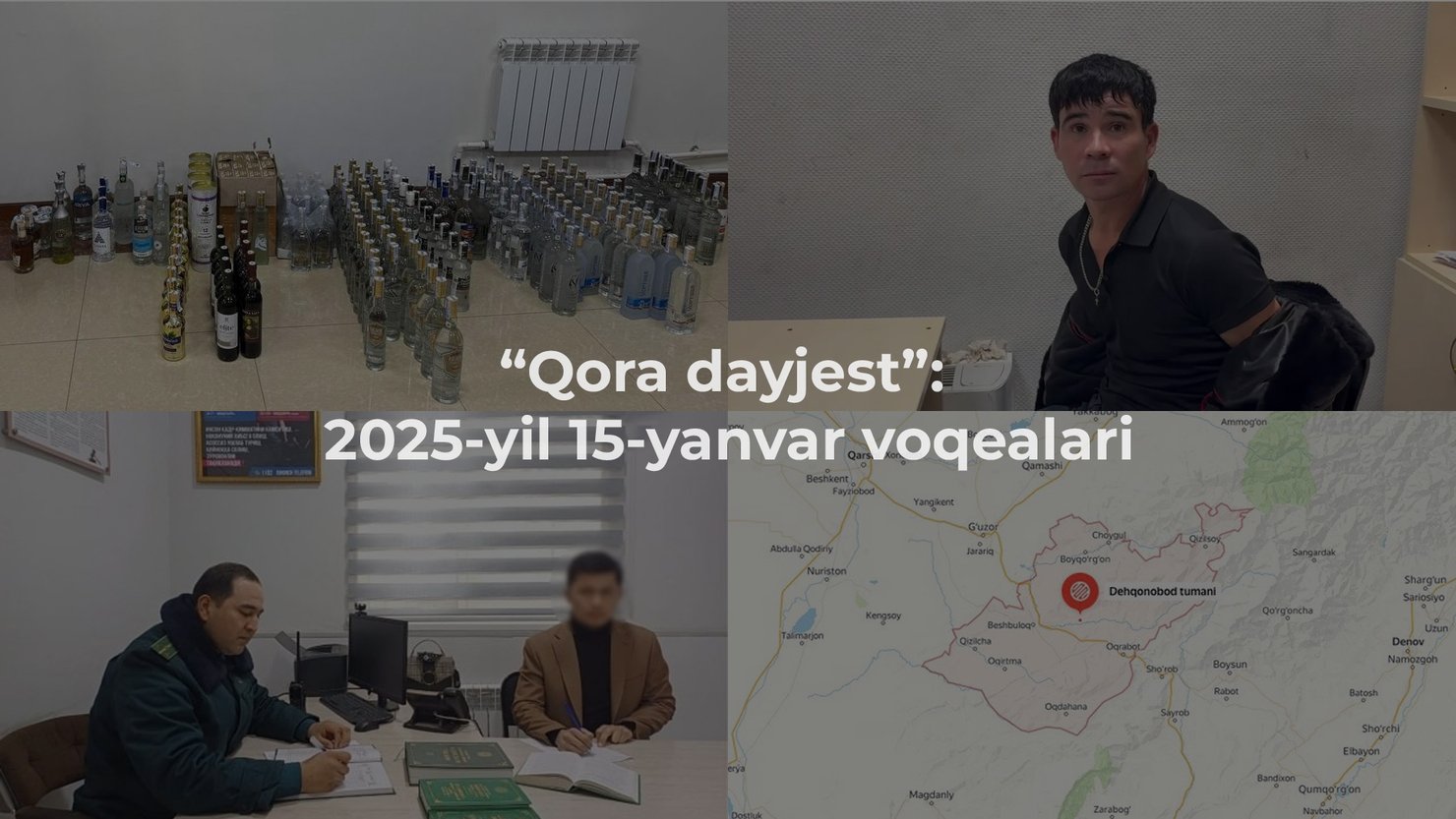 “Qora dayjest”: 2025-yil 15-yanvar voqealari