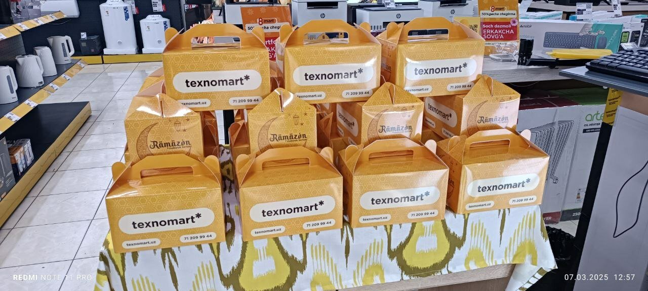 Xaridlaringiz yaxshilikka buyursin: texnomart'dan Ramazon oyi munosabati bilan ajoyib hadya!