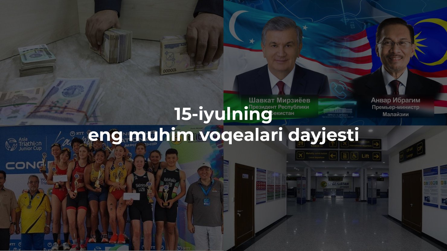 2024-yil 15-iyulning eng muhim voqealari dayjesti