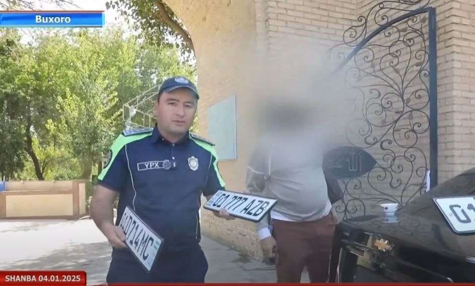 Buxoroda mashinasiga soxta raqam taqib, 106 marta qoida buzgan shaxs aniqlandi