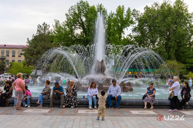 Сезон фонтанов открыт- фоторепортаж