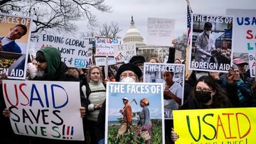 USAID protest
