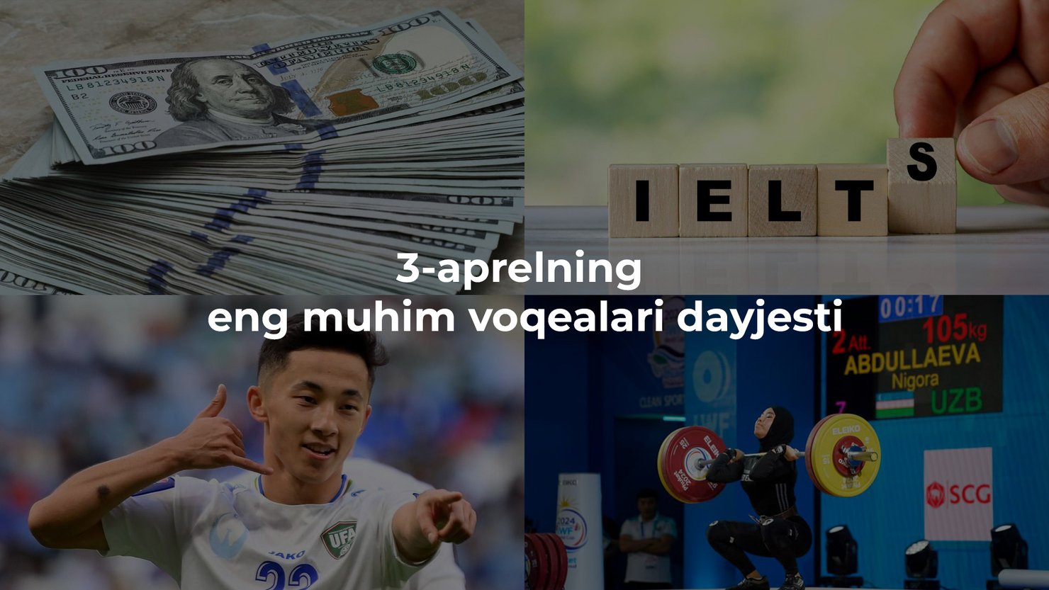2024-yil 3-aprelning eng muhim voqealari dayjesti