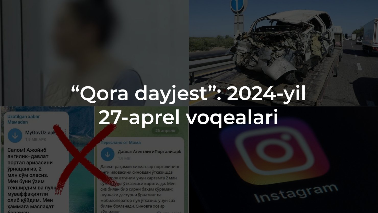“Qora dayjest”: 2024-yil 27-aprel voqealari