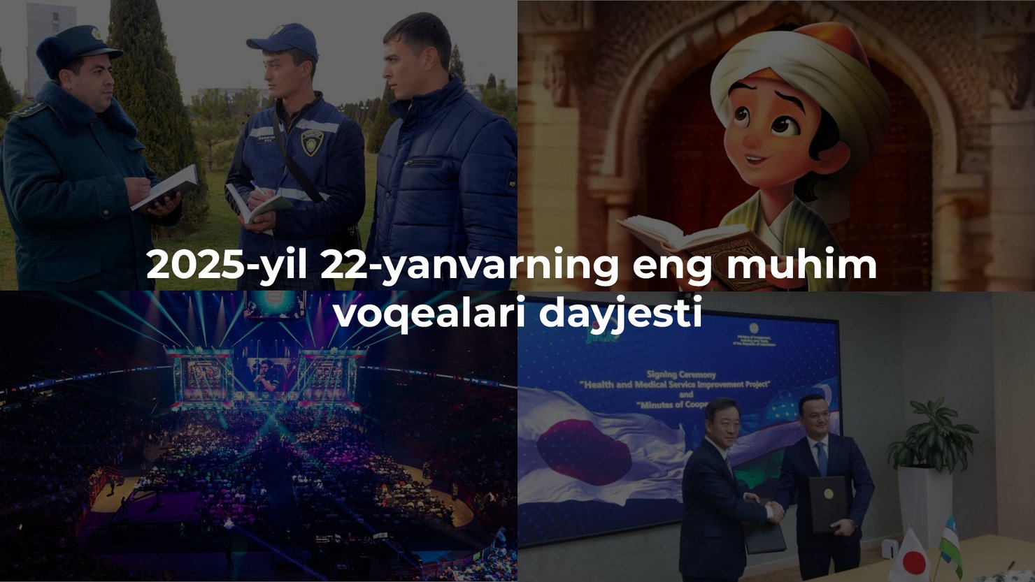 2025-yil 22-yanvarning eng muhim voqealari dayjesti