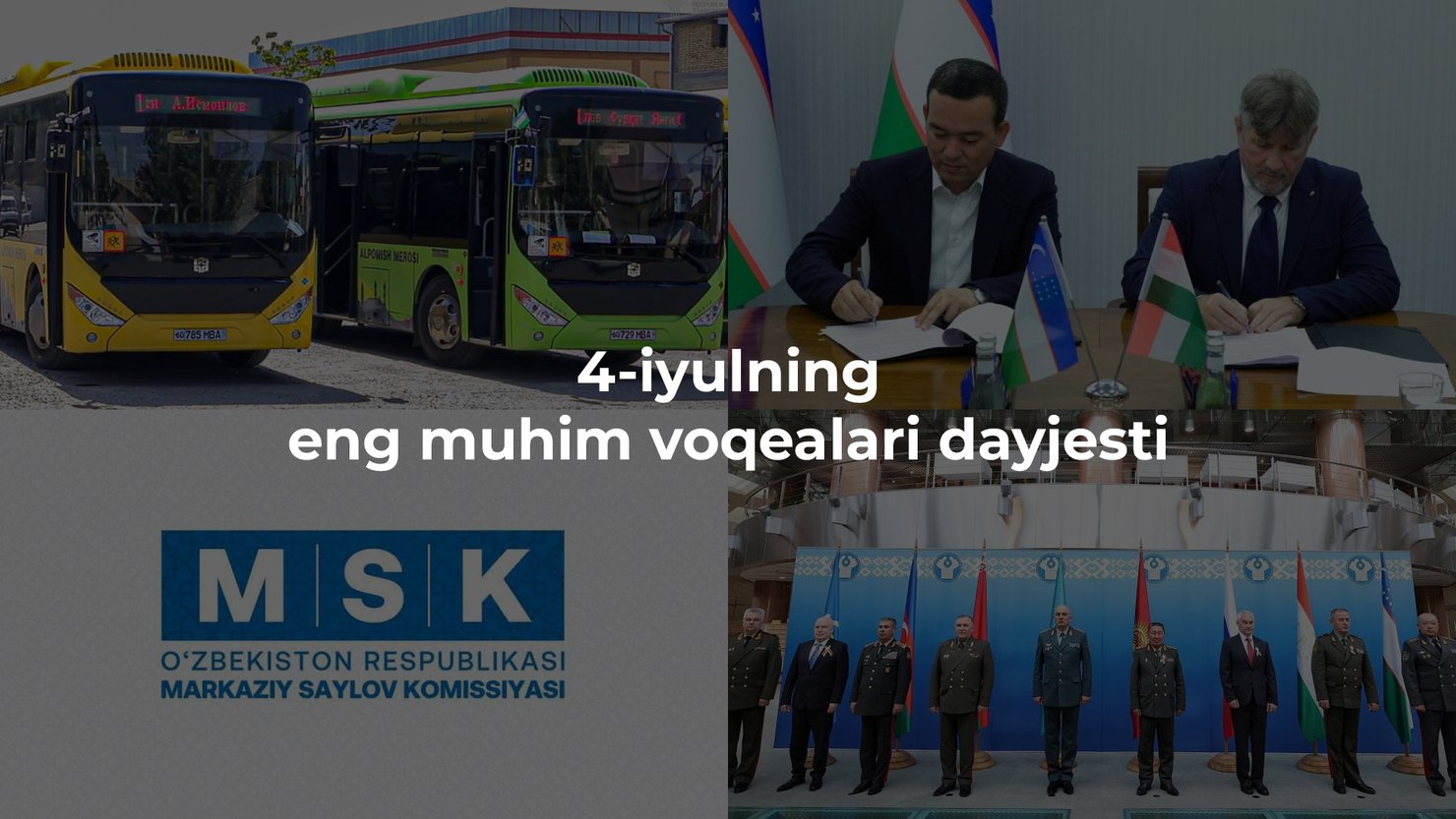 2024-yil 4-iyulning eng muhim voqealari dayjesti