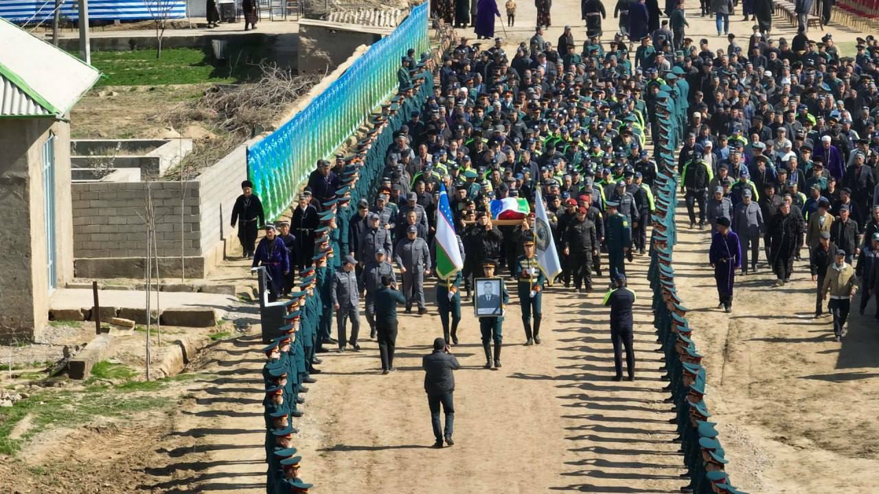 Halok bo‘lgan YPX xodimi so‘nggi manzilga kuzatildi