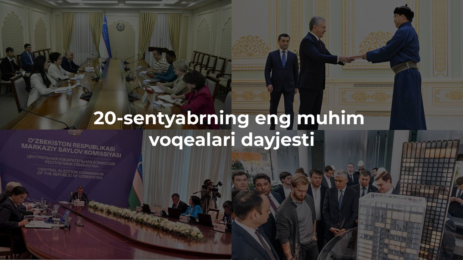 2024-yil 20-sentyabrning eng muhim voqealari