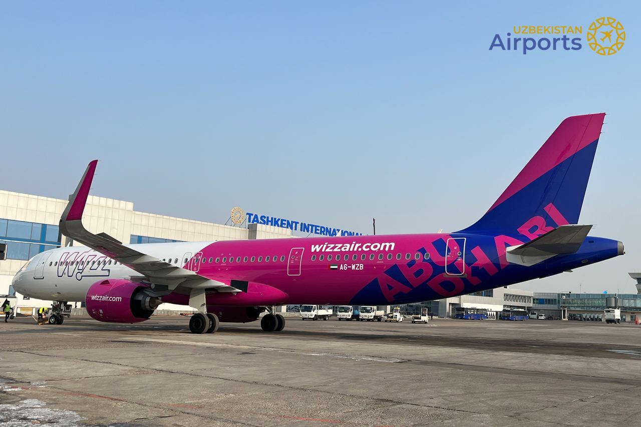 Авиакомпания WizzAir впервые начала полеты в Ташкент