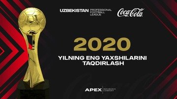 2020 йилнинг энг яхшиларини тақдирлаш маросими ўтказилди. Бердиев энг яхши мураббий, Машарипов энг яхши футболчи