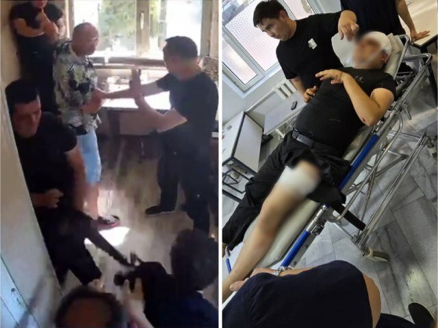 Oltin markazi qorovullari kaltaklandi