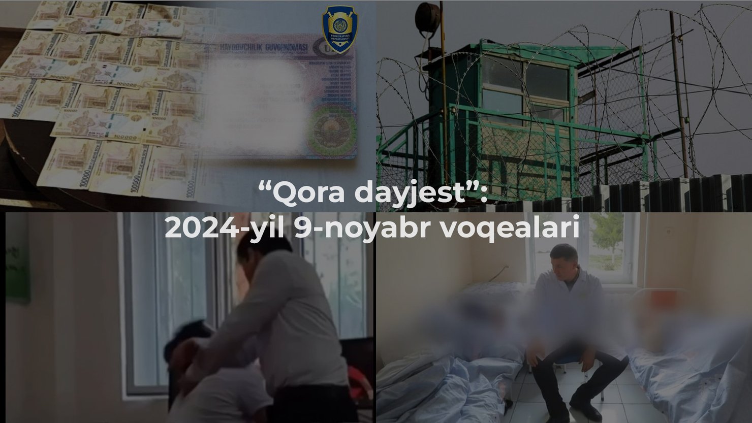 “Qora dayjest”: 2024-yil 9-noyabr voqealari