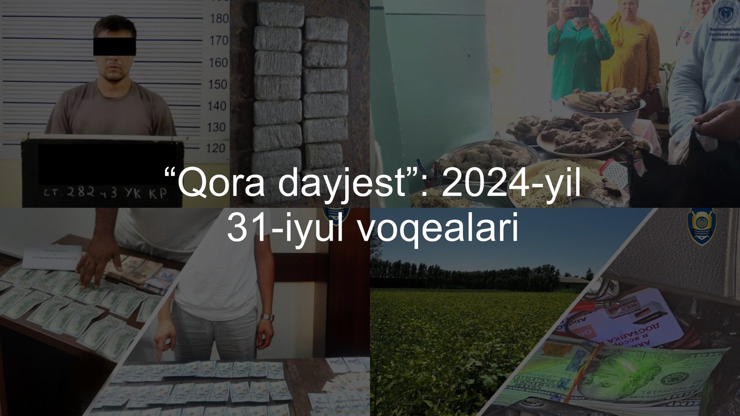 “Qora dayjest”: 2024-yil 31-iyul voqealari