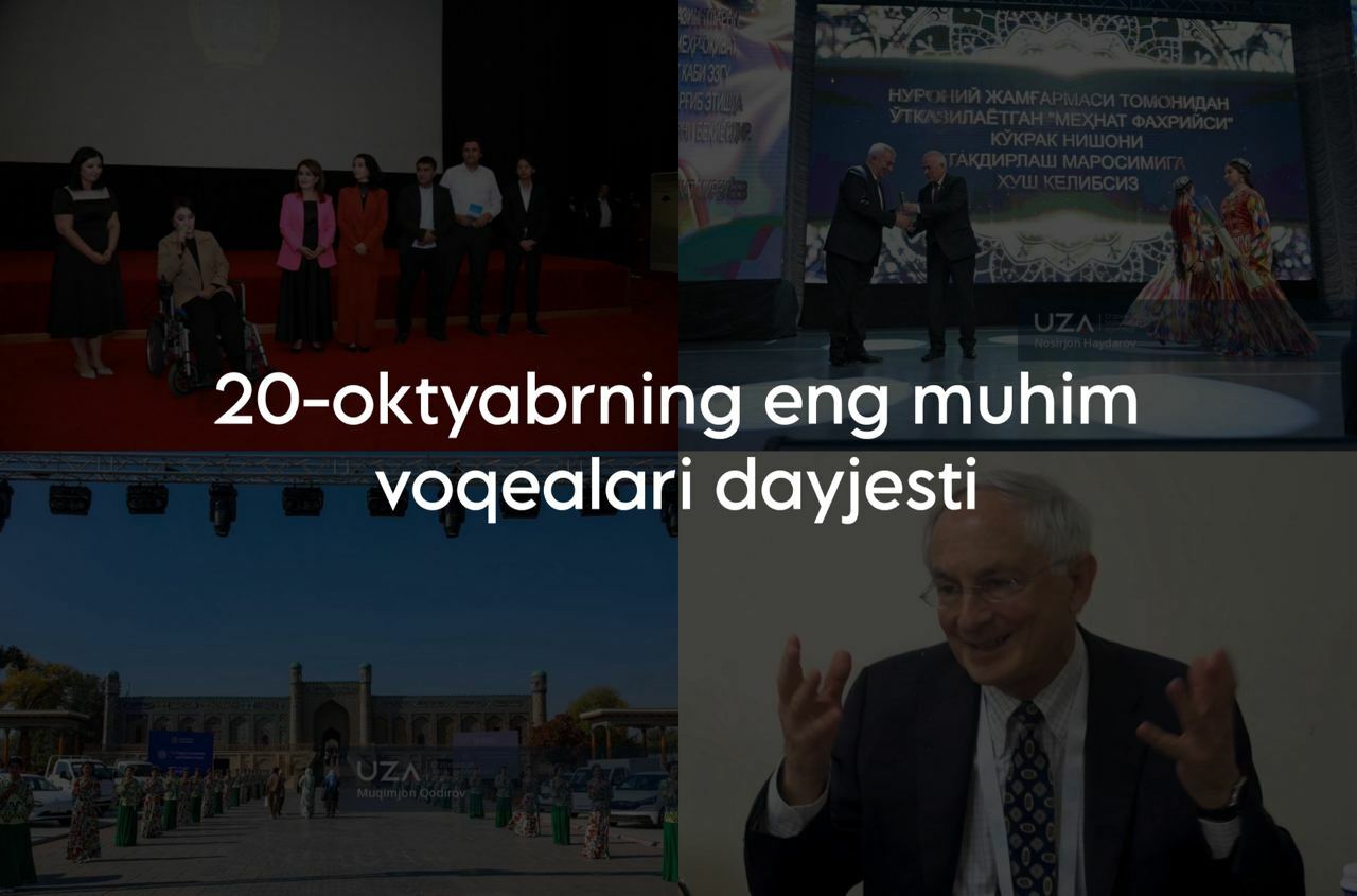 2024-yil 20-oktyabrning eng muhim voqealari dayjesti