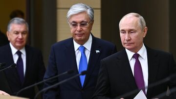 Putin, Mirziyoyev, Tokayev