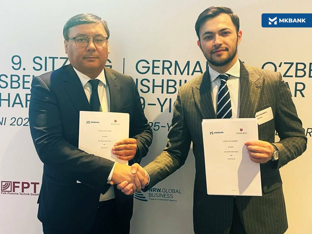 “Mikrokreditbank” ATB IX Germaniya-O‘zbekiston biznes forumi doirasida ODDO BHF bank bilan 50 million dollarlik shartnoma imzoladi