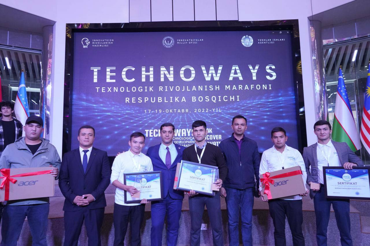 Андижонда ўтказилган “TechnoWays” технологик ривожланиш марафони ғолиблари тақдирланди.